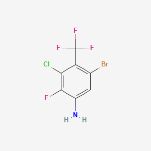 5-Bromo-3-chloro-2-fluoro-4-(trifluoromethyl)aniline