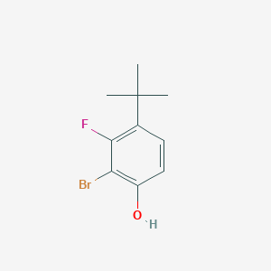 molecular formula C10H12BrFO B13695123 2-Bromo-4-(tert-butyl)-3-fluorophenol 