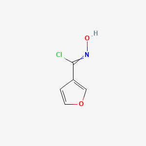 molecular formula C5H4ClNO2 B13695129 N-Hydroxy-3-furancarboximidoyl chloride 