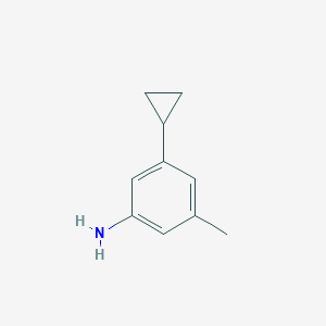 molecular formula C10H13N B13695139 3-Cyclopropyl-5-methylaniline 