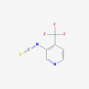 molecular formula C7H3F3N2S B13695152 3-Isothiocyanato-4-(trifluoromethyl)pyridine 