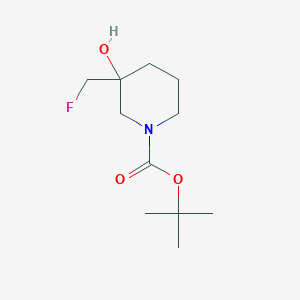 molecular formula C11H20FNO3 B13695154 Tert-butyl 3-(fluoromethyl)-3-hydroxy-piperidine-1-carboxylate 