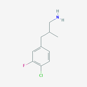 3-(4-Chloro-3-fluorophenyl)-2-methyl-1-propanamine