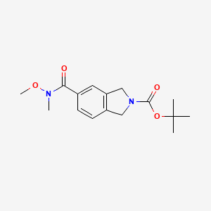 Tert-butyl 5-[methoxy(methyl)carbamoyl]isoindoline-2-carboxylate