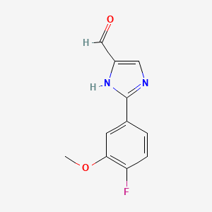 2-(4-Fluoro-3-methoxyphenyl)-1H-imidazole-5-carbaldehyde