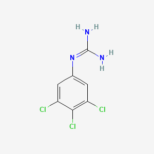 molecular formula C7H6Cl3N3 B13695200 1-(3,4,5-Trichlorophenyl)guanidine 