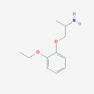 molecular formula C11H17NO2 B13695225 1-(2-Ethoxyphenoxy)propan-2-amine 