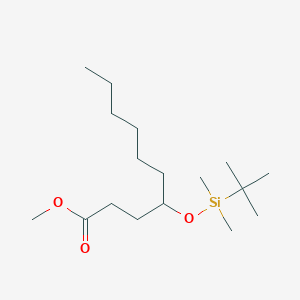 molecular formula C17H36O3Si B13695245 Methyl 4-((tert-butyldimethylsilyl)oxy)decanoate 