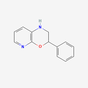 molecular formula C13H12N2O B13695251 3-Phenyl-2,3-dihydro-1H-pyrido[2,3-b][1,4]oxazine 