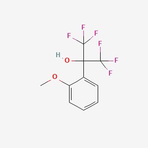 molecular formula C10H8F6O2 B13695256 1,1,1,3,3,3-Hexafluoro-2-(2-methoxyphenyl)propan-2-ol 