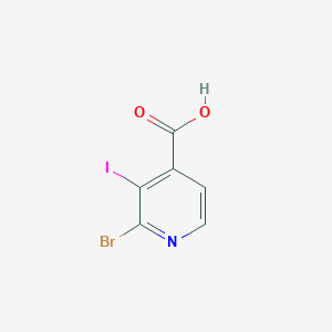 molecular formula C6H3BrINO2 B1369528 2-Bromo-3-iodo-isonicotinic acid CAS No. 848243-29-8