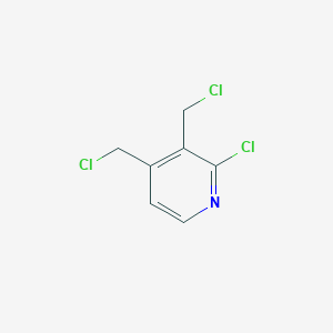 molecular formula C7H6Cl3N B13695296 2-Chloro-3,4-bis(chloromethyl)pyridine 