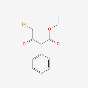 molecular formula C12H13BrO3 B13695316 Ethyl 4-bromo-3-oxo-2-phenylbutanoate 