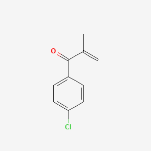 molecular formula C10H9ClO B13695328 1-(4-Chlorophenyl)-2-methylprop-2-en-1-one CAS No. 6230-73-5