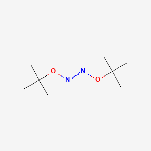 molecular formula C8H18N2O2 B13695342 Bis[(2-methylpropan-2-yl)oxy]diazene 