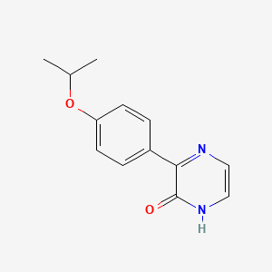 molecular formula C13H14N2O2 B13695347 3-(4-Isopropoxyphenyl)pyrazin-2(1H)-one 