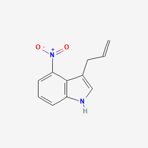 molecular formula C11H10N2O2 B13695366 3-Allyl-4-nitro-1H-indole 