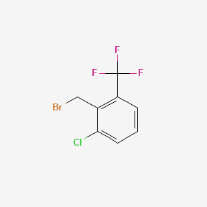 molecular formula C8H5BrClF3 B1369541 2-(溴甲基)-1-氯-3-(三氟甲基)苯 CAS No. 886500-26-1