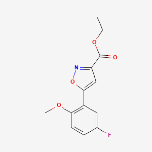 Ethyl 5-(5-Fluoro-2-methoxyphenyl)isoxazole-3-carboxylate