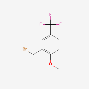 molecular formula C9H8BrF3O B1369546 2-Methoxy-5-(trifluoromethyl)benzyl bromide CAS No. 685126-88-9