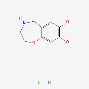 7,8-Dimethoxy-2,3,4,5-tetrahydrobenzo[f][1,4]oxazepine Hydrochloride