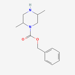 molecular formula C14H20N2O2 B13695522 1-Benzyloxycarbonyl-2,5-dimethylpiperazine 