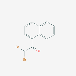 molecular formula C12H8Br2O B13695535 2,2-Dibromo-1-(1-naphthyl)ethanone 