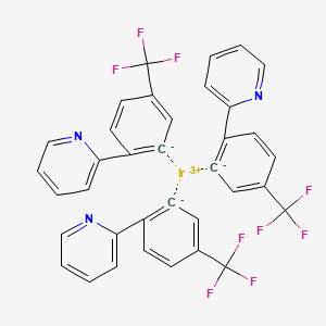 molecular formula C36H21F9IrN3 B13695552 Tris[2-(2-pyridyl)-5-(trifluoromethyl)phenyl]iridium 