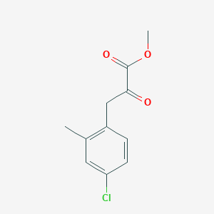 Methyl 3-(4-chloro-2-methylphenyl)-2-oxopropanoate