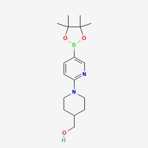 6-[4-(Hydroxymethyl)-1-piperidyl]pyridine-3-boronic Acid Pinacol Ester