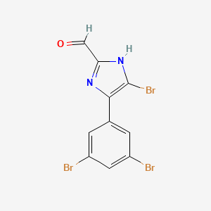 5-Bromo-4-(3,5-dibromophenyl)imidazole-2-carbaldehyde