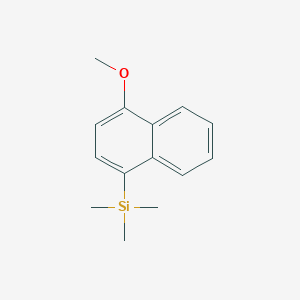 molecular formula C14H18OSi B13695584 (4-Methoxy-1-naphthyl)trimethylsilane 