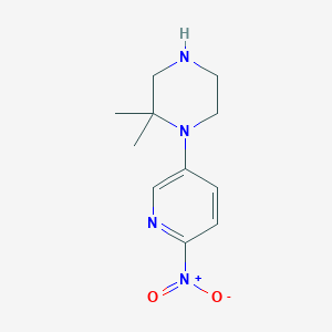 2,2-Dimethyl-1-(6-nitropyridin-3-yl)piperazine