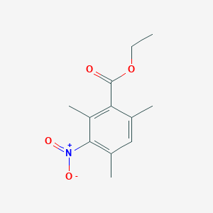molecular formula C12H15NO4 B1369563 Ethyl 2,4,6-trimethyl-3-nitrobenzoate 