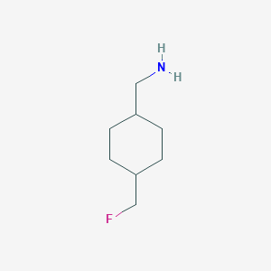 molecular formula C8H16FN B13695644 [4-(Fluoromethyl)cyclohexyl]methanamine 