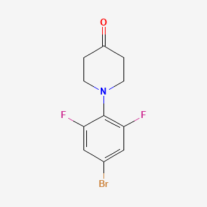 1-(4-Bromo-2,6-difluorophenyl)-4-piperidone