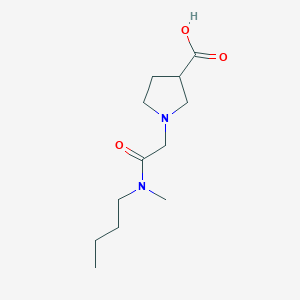 molecular formula C12H22N2O3 B1369571 1-(2-(Butyl(methyl)amino)-2-oxoethyl)pyrrolidine-3-carboxylic acid 