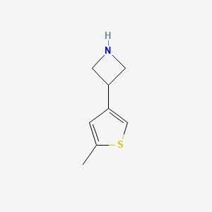 molecular formula C8H11NS B13695756 3-(5-Methyl-3-thienyl)azetidine 