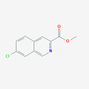 molecular formula C11H8ClNO2 B1369577 Methyl 7-chloroisoquinoline-3-carboxylate CAS No. 365998-38-5