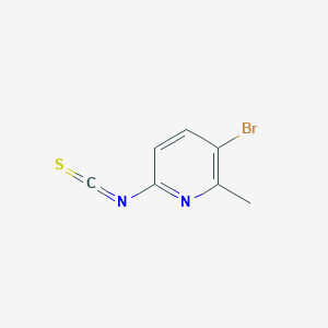 molecular formula C7H5BrN2S B13695819 3-Bromo-6-isothiocyanato-2-methylpyridine CAS No. 1360886-59-4