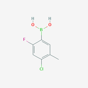 molecular formula C7H7BClFO2 B1369582 4-Chloro-2-fluoro-5-methylphenylboronic acid CAS No. 325786-09-2