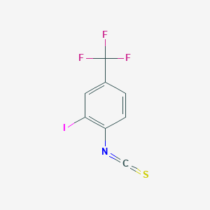 molecular formula C8H3F3INS B13695847 2-Iodo-4-(trifluoromethyl)phenyl Isothiocyanate 