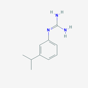 molecular formula C10H15N3 B13695900 1-(3-Isopropylphenyl)guanidine 