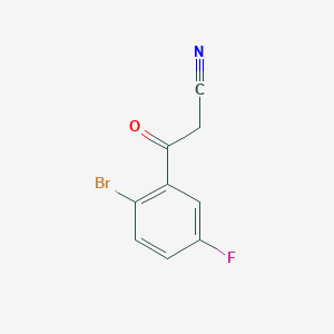 3-(2-Bromo-5-fluorophenyl)-3-oxopropanenitrile