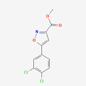 molecular formula C11H7Cl2NO3 B13695917 Methyl 5-(3,4-Dichlorophenyl)isoxazole-3-carboxylate 