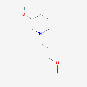 molecular formula C9H19NO2 B1369593 1-(3-Methoxypropyl)piperidin-3-ol 