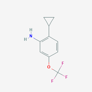 2-Cyclopropyl-5-(trifluoromethoxy)aniline