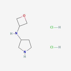 N-(oxetan-3-yl)pyrrolidin-3-amine;dihydrochloride