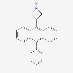 molecular formula C23H19N B13695959 3-(10-Phenyl-9-anthracenyl)azetidine 