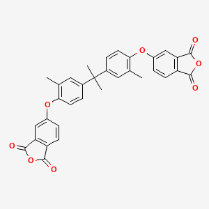 molecular formula C33H24O8 B13695963 5-[4-[2-[4-[(1,3-Dioxo-2-benzofuran-5-yl)oxy]-3-methylphenyl]propan-2-yl]-2-methylphenoxy]-2-benzofuran-1,3-dione 